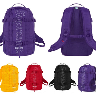 シュプリーム(Supreme)のsupreme backpack紫 最安値(バッグパック/リュック)
