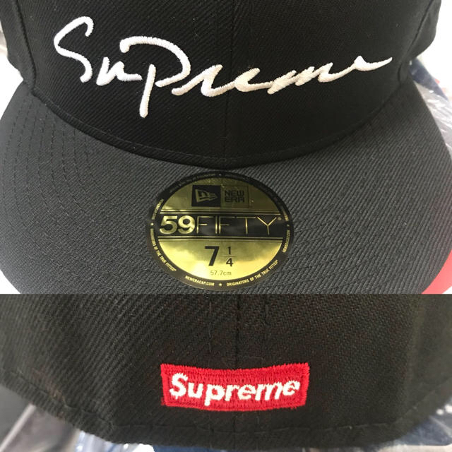 supreme Classic Script New Era® 7 1/4 黒