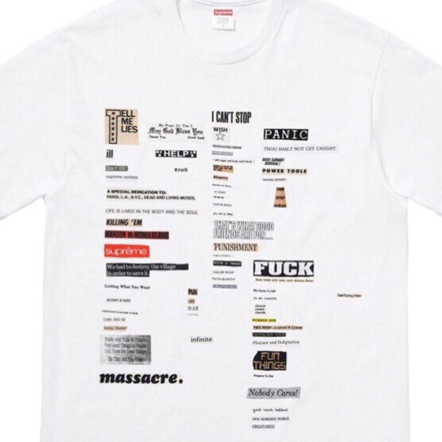 Supreme(シュプリーム)の supreme Cutouts Tee  メンズのトップス(Tシャツ/カットソー(半袖/袖なし))の商品写真