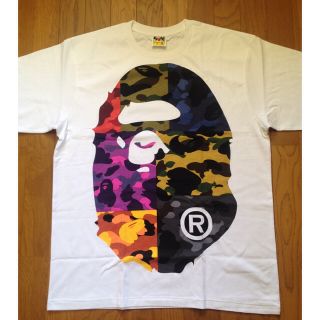 アベイシングエイプ(A BATHING APE)の【2XL】BAPE MIX CAMO BIG BIG APE HEAD TEE(Tシャツ/カットソー(半袖/袖なし))