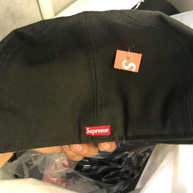 Supreme 18aw NEW ERAキャップ 黒 7 1/2