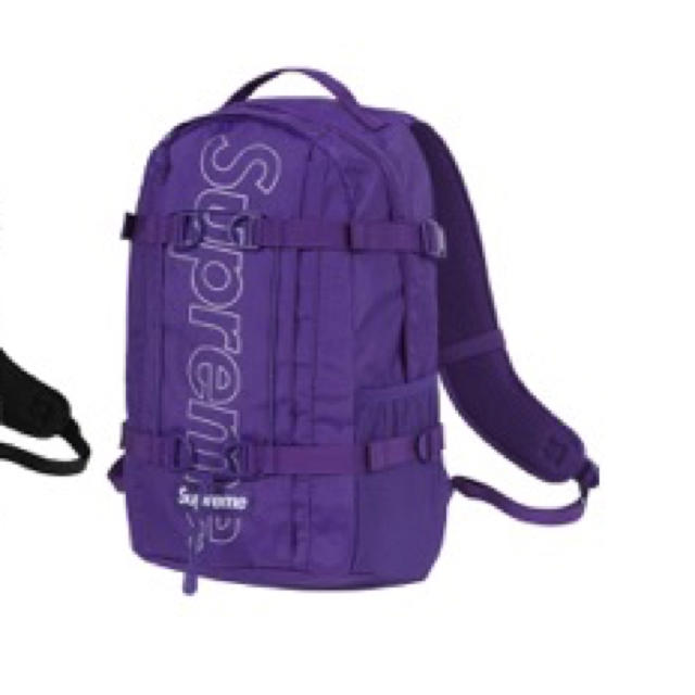 Supreme - 紫 18fw supreme backpack バックパック リュックの通販 by ...