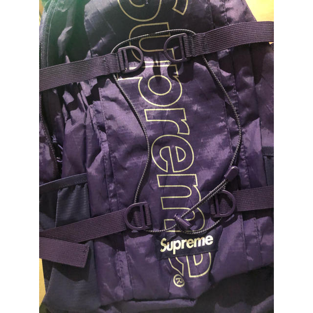 Supreme 18fw backpack 紫