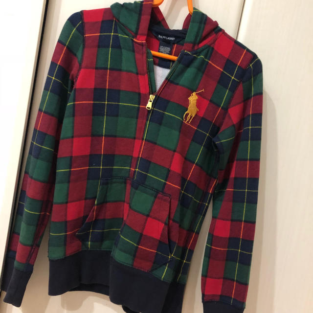 Ralph Lauren(ラルフローレン)のRalph Lauren チェックパーカー キッズ/ベビー/マタニティのキッズ服女の子用(90cm~)(ジャケット/上着)の商品写真