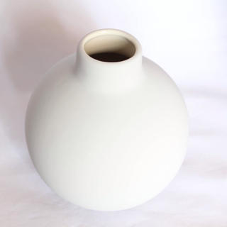 【COOEE Design】カラーフラワーベース １２cm ライトグレー(花瓶)