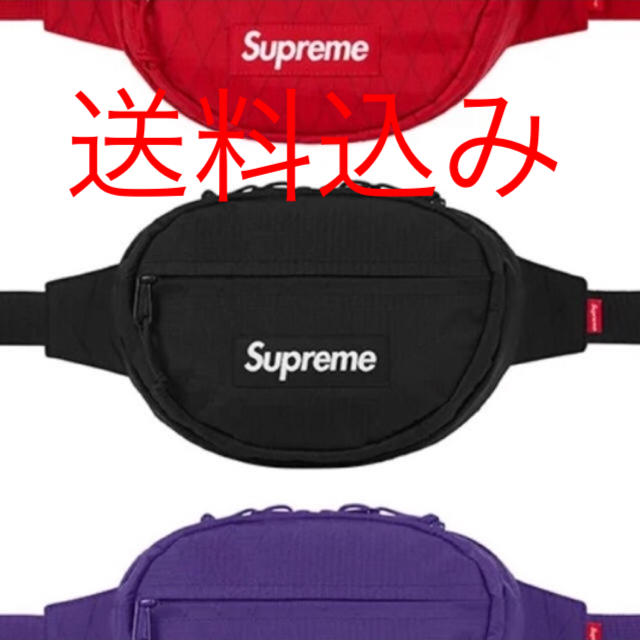 送料込み supreme waist bag 黒