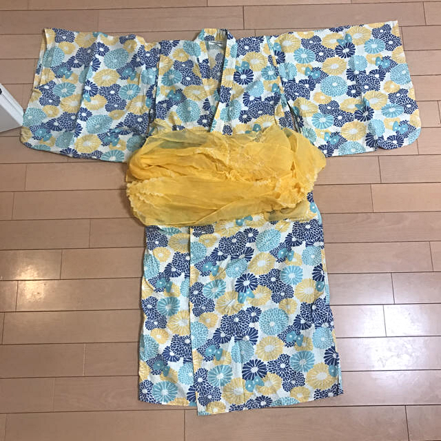 ampersand(アンパサンド)の浴衣 キッズ/ベビー/マタニティのキッズ服女の子用(90cm~)(甚平/浴衣)の商品写真