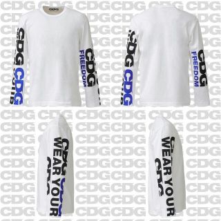 コムデギャルソン(COMME des GARCONS)のL 新品 COMME des GARÇONS ギャルソン CDG Tシャツ 白(Tシャツ/カットソー(七分/長袖))