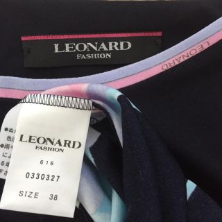 LEONARD - 試着のみ LEONARD レオナール 七分袖ワンピース M 38の通販 ...