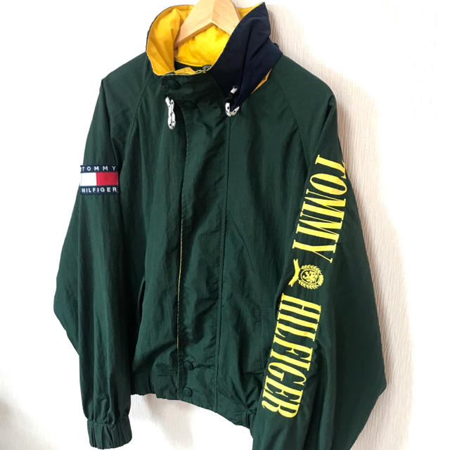 なので TOMMY セーリングジャケット M 緑 の通販 by pogo's shop｜トミーヒルフィガーならラクマ HILFIGER