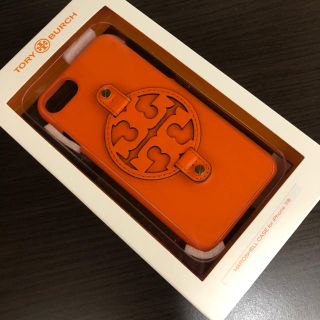 トリーバーチ(Tory Burch)のTORY BURCH IPHONE8 オレンジ レザーケース IPHONE7(iPhoneケース)