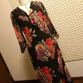 ラルフローレン(Ralph Lauren)の専用！新品【ラルフローレン】サンドウォッシュシルクドレス size6 結婚式(ロングドレス)