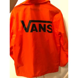 ヴァンズ(VANS)のVANS コーチジャケット  オレンジ ストリート(ナイロンジャケット)