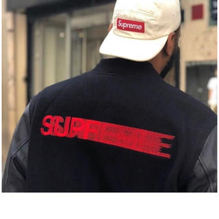 シュプリーム(Supreme)のsupreme 18aw Motion Logo Varsity Jacket(スタジャン)