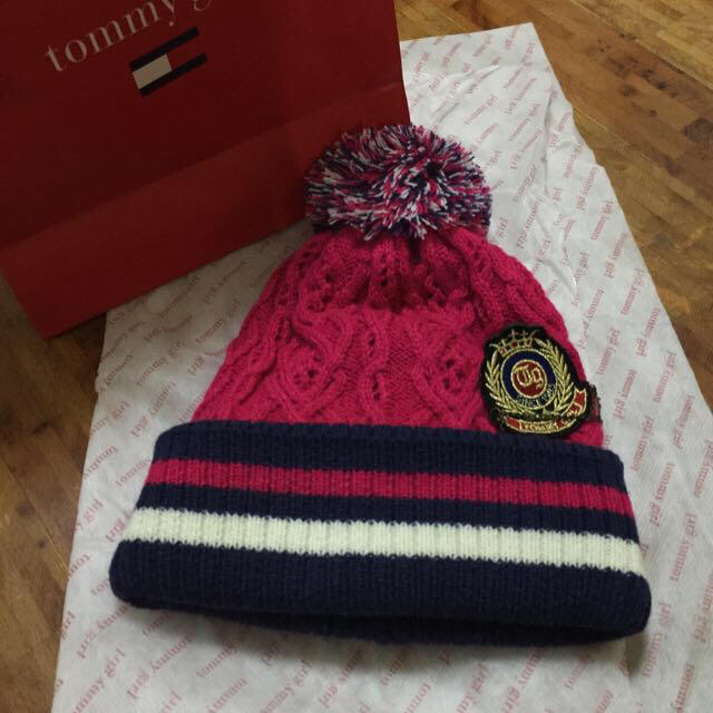 tommy girl(トミーガール)のトミーガール ニット帽 レディースの帽子(ニット帽/ビーニー)の商品写真