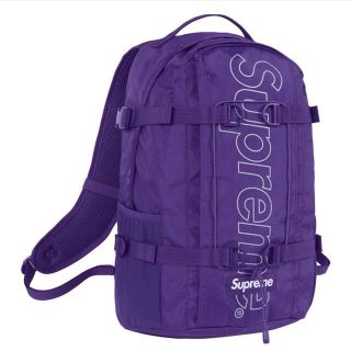 シュプリーム(Supreme)のSupreme 18fw Backpack 紫(バッグパック/リュック)