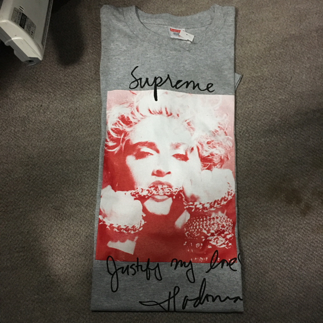 メンズマドンナ Madonna Tee supreme Mサイズ Red 赤
