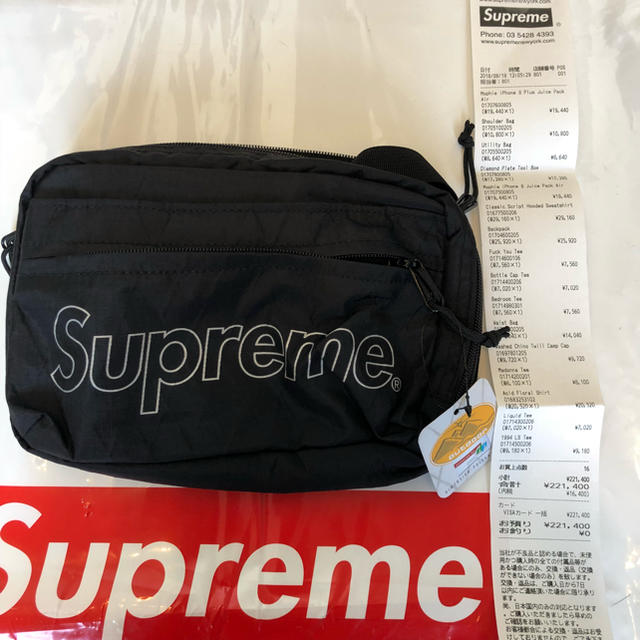 supreme Shoulder Bag BLACK