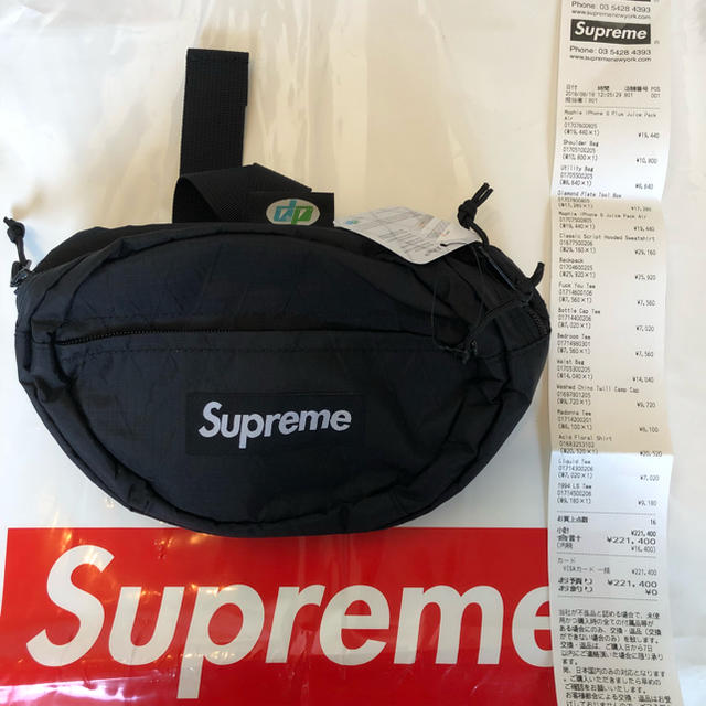 supreme Waist Bag BLACK