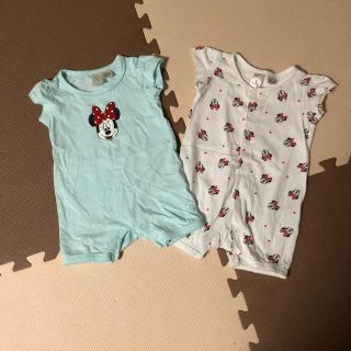 エイチアンドエム(H&M)のミニーちゃんカバーオール(カバーオール)