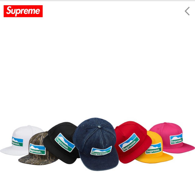 送料込み supreme horizon 5-panel denim cap