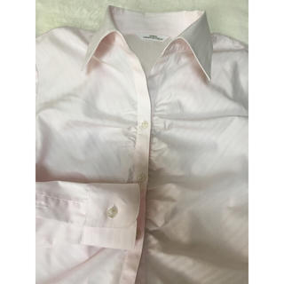 【まとめ買いお値引き中！】淡いピンクの長袖ワイシャツ(シャツ/ブラウス(長袖/七分))