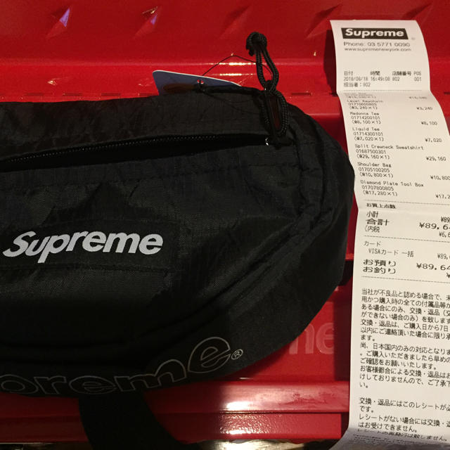 18aw fw Supreme Waist Bag