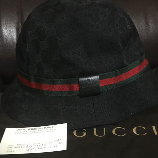 Gucci(グッチ)のGUCCI ハット 黒 メンズの帽子(ハット)の商品写真