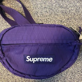 シュプリーム(Supreme)のsupreme  18aw ウエストバック purple パープル(ウエストポーチ)