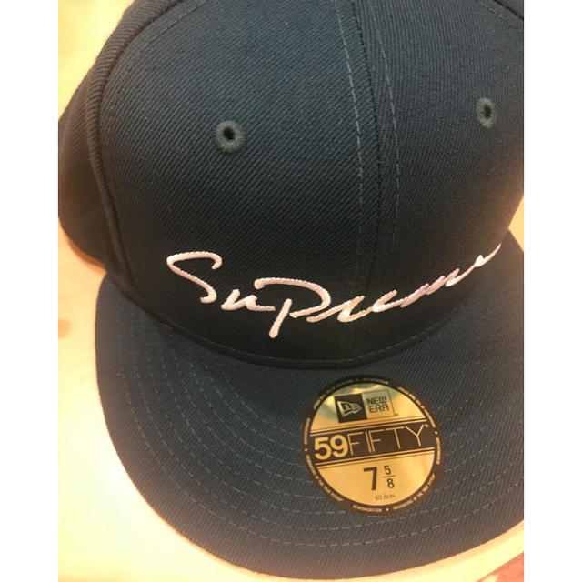 Supreme classic script newera 緑 5/8