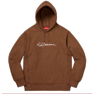 シュプリーム(Supreme)の稀少S classic script hooded sweatshirt(パーカー)