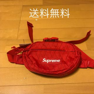 シュプリーム(Supreme)のsupreme waist bag シュプリーム  ウエストバッグ 赤(ウエストポーチ)