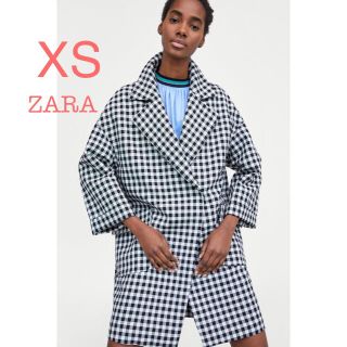 ザラ(ZARA)の新品未使用 ZARA ギンガムチェック コート XS(チェスターコート)