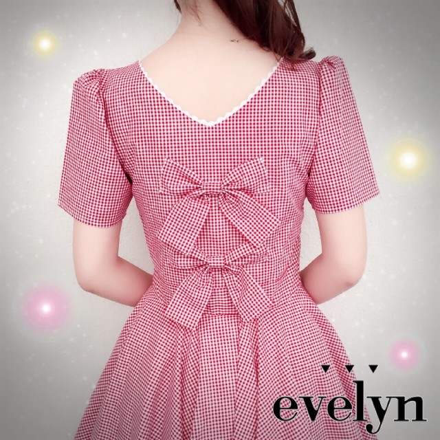 evelyn(エブリン)の【夏セール】evelyn★渋谷109限定★ギンガムチェックフレアワンピース♡ レディースのワンピース(ミニワンピース)の商品写真