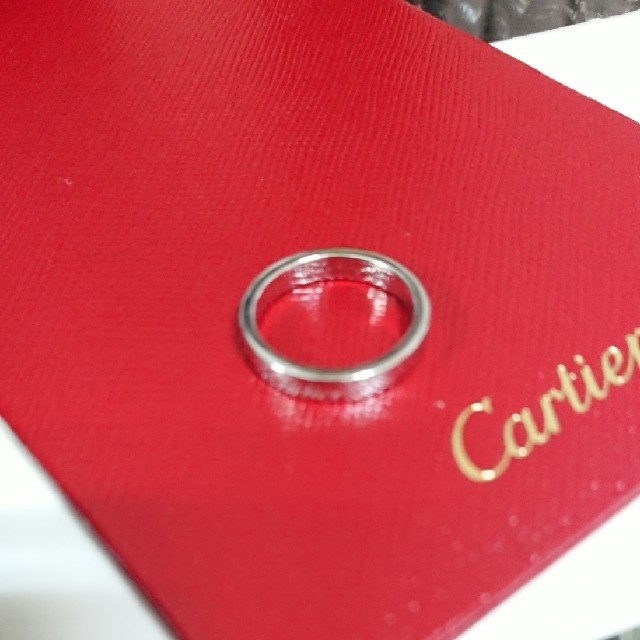 Cartier カルティエ エングレーヴド プラチナリング pt950