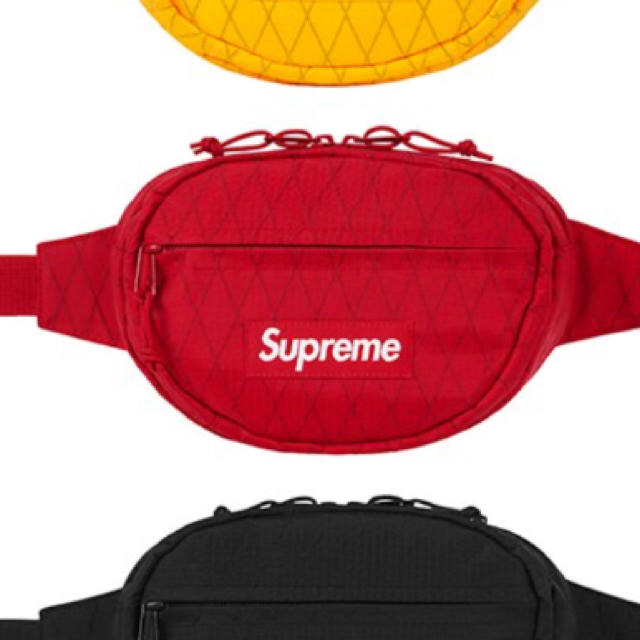 送料込み Supreme Waist Bag Red