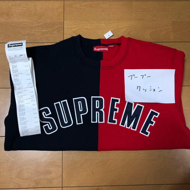 スウェットsupreme 18aw split crewneck S サイズ