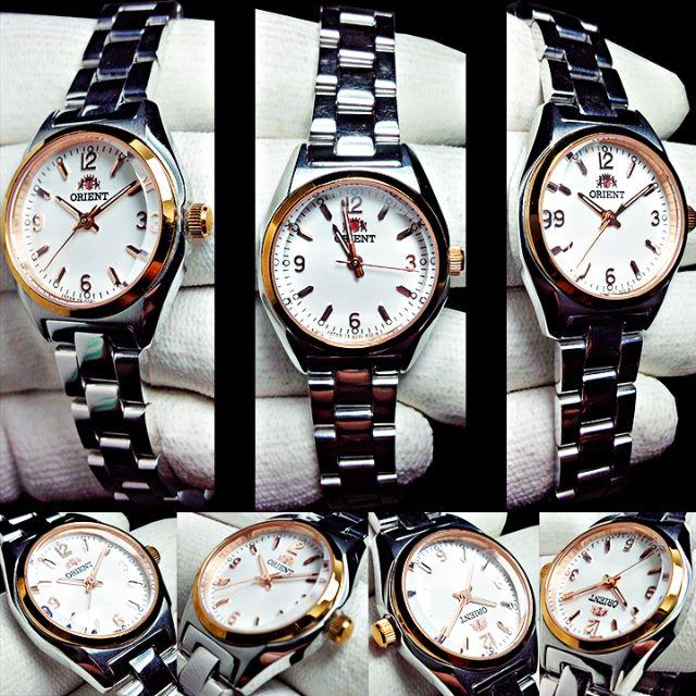 ORIENT(オリエント)のORIENT(オリエント)レディース腕時計 文字盤ホワイト ゴールドベゼル レディースのファッション小物(腕時計)の商品写真