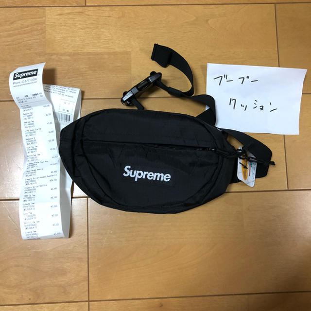 supreme 18aw waist bag ブラック