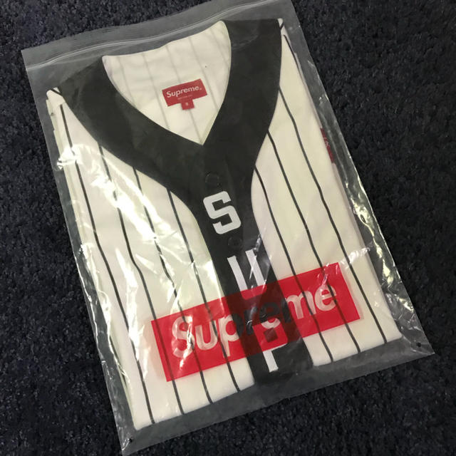 Supreme Vertical Logo Baseball Jersey S