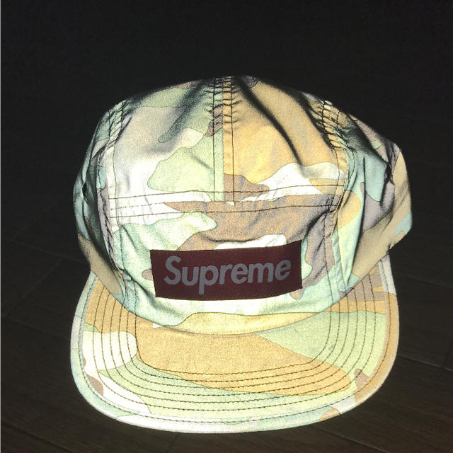 supreme 18fw reflective camo camp cap