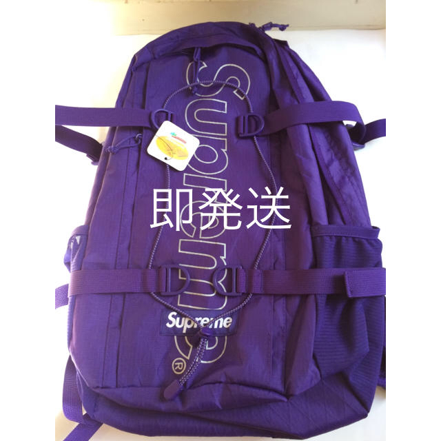 Supreme 18fw backpack 紫