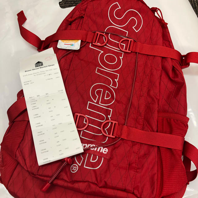 【赤】supreme 2018 Backpack リュック