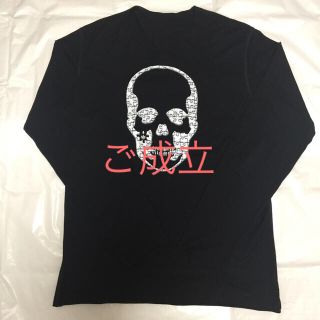 ルシアンペラフィネ(Lucien pellat-finet)のルシアンペラフィネ   スカル・パズル柄  Black size L【未使用】(Tシャツ/カットソー(七分/長袖))