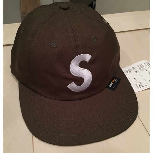 supreme Cordura S Logo 6-Panel オリーブ キャップ