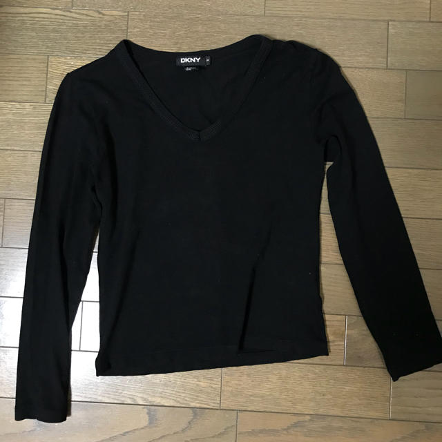 DKNY 長袖Tシャツ トップス 黒 レディースのトップス(Tシャツ(長袖/七分))の商品写真