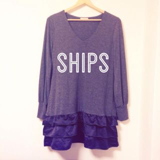 シップス(SHIPS)のSHIPS ワンピース *送料込(ひざ丈ワンピース)