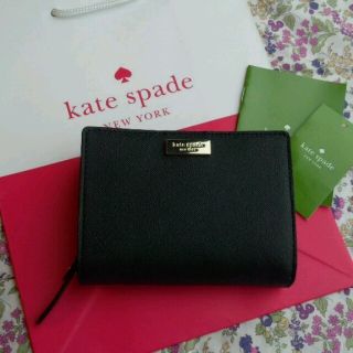 ケイトスペードニューヨーク(kate spade new york)のKate spade☆2つ折り財布☆黒(財布)