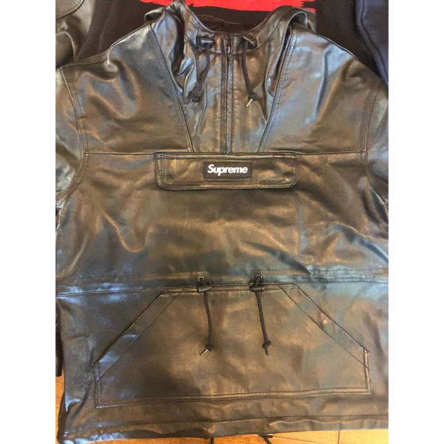 Supreme(シュプリーム)のsupreme Leather Anorak メンズのジャケット/アウター(レザージャケット)の商品写真