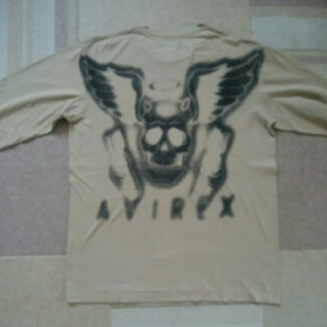 AVIREX(アヴィレックス)のAVIREX(アヴィレックス) スカルロングスリーブカットソー　表示サイズ:L メンズのトップス(Tシャツ/カットソー(七分/長袖))の商品写真